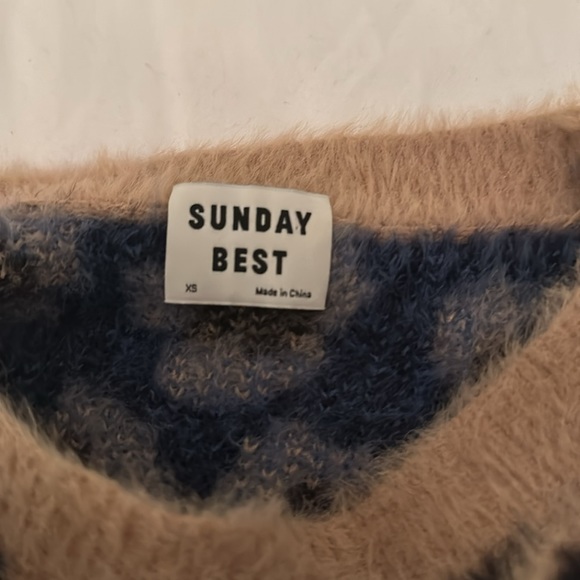 Aritzia Sunday Best Cropped Leopard Cheetah Sweater - Picture 5 of 5